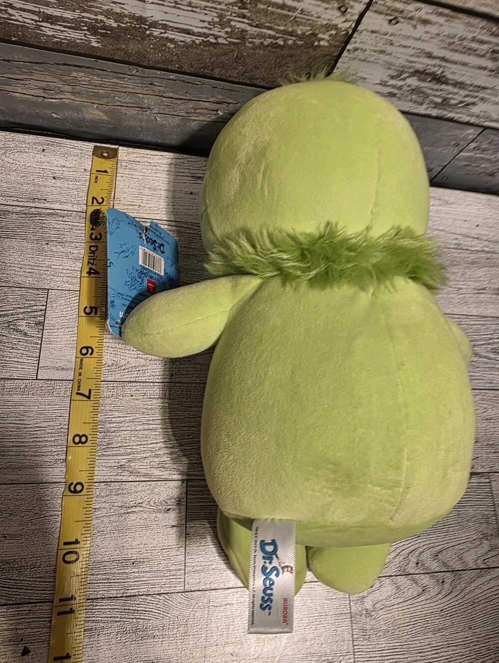 Green Plush Grinch-Inspired Kids Toy - Soft Character Plush